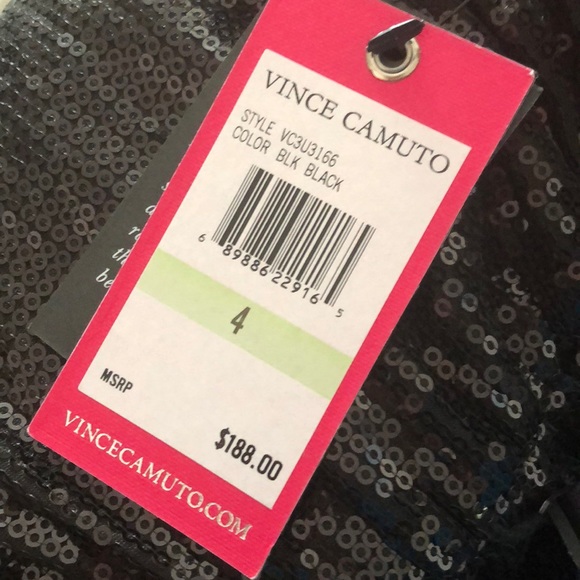 VINCE CAMUTO Black Cocktail Dress NEW - Picture 4 of 4